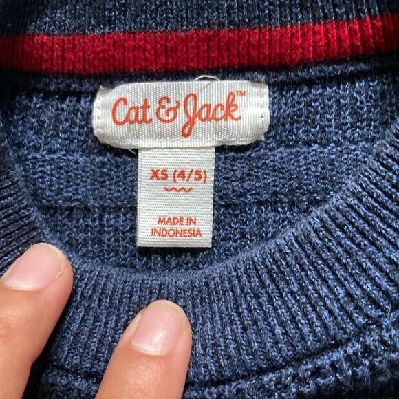 Boys Dark Blue Sweatshirt size XS - Picture 3 of 5